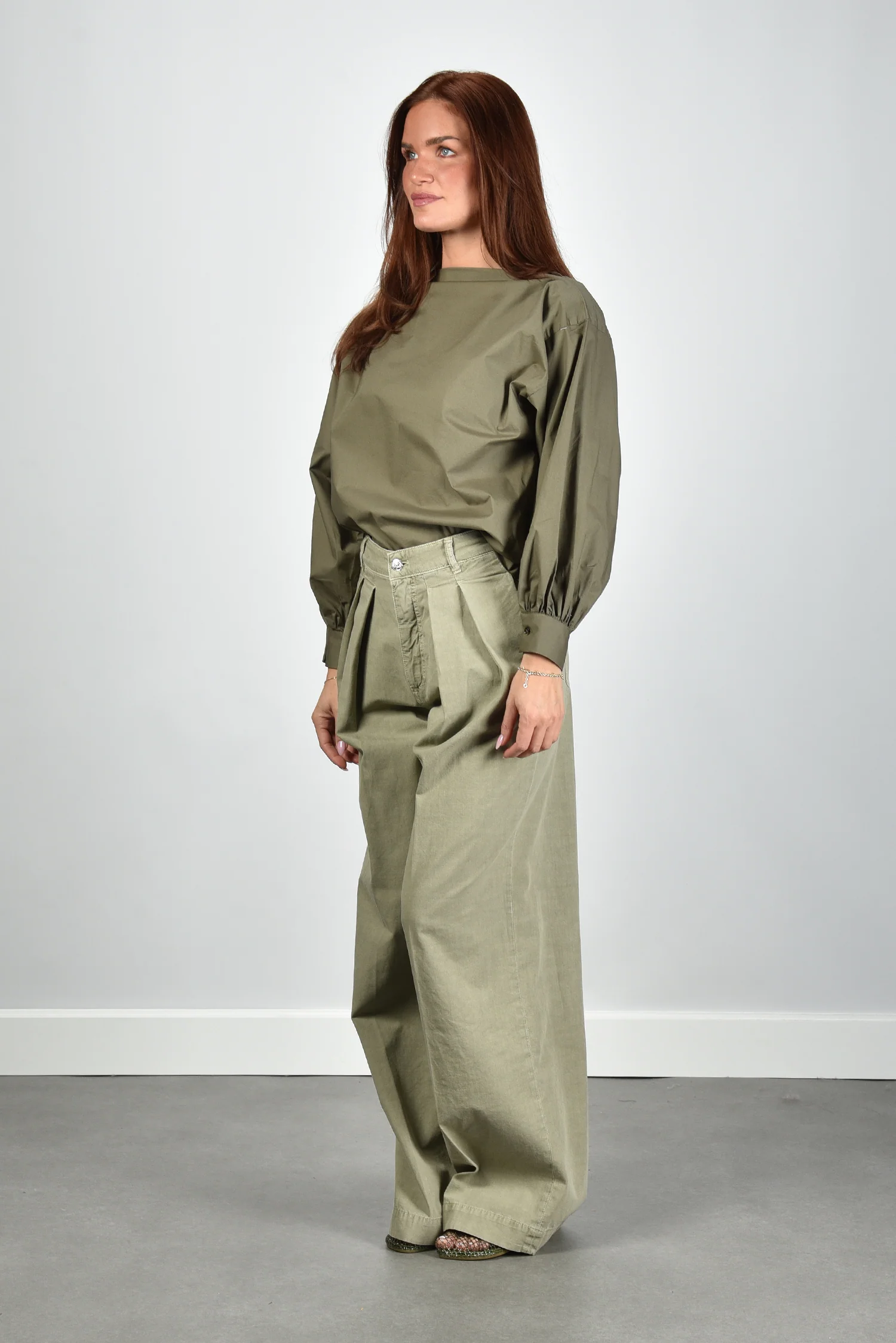 Nine In The Morning top Cuba 9SS26-CBA02 olive - Afbeelding 5