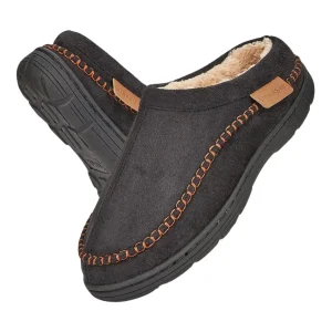 Olivier Pantoffels Heren met Wol - Pantoffels met Harde Zool