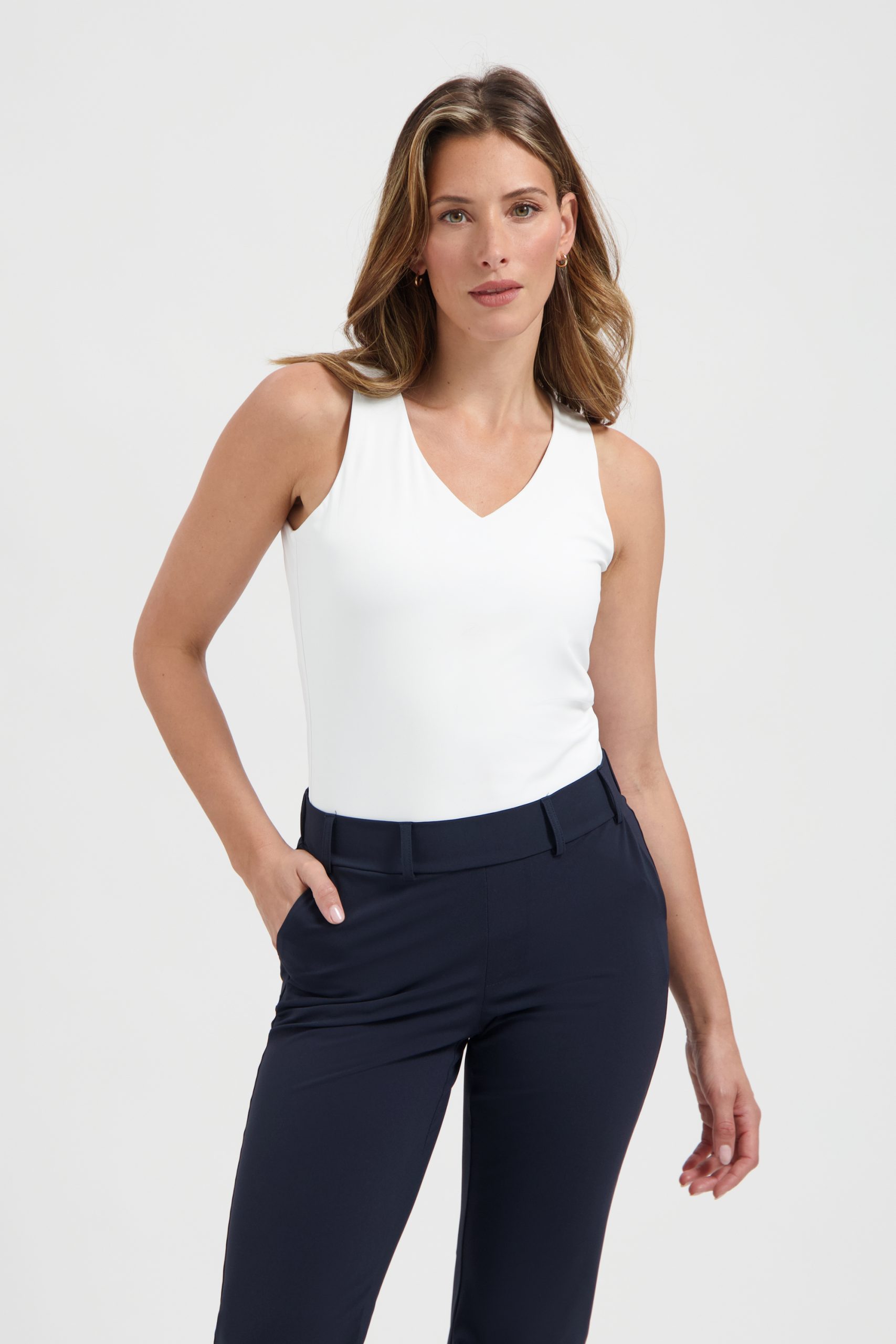 Lady Day – Travelstof Top Tabby – White - Afbeelding 3