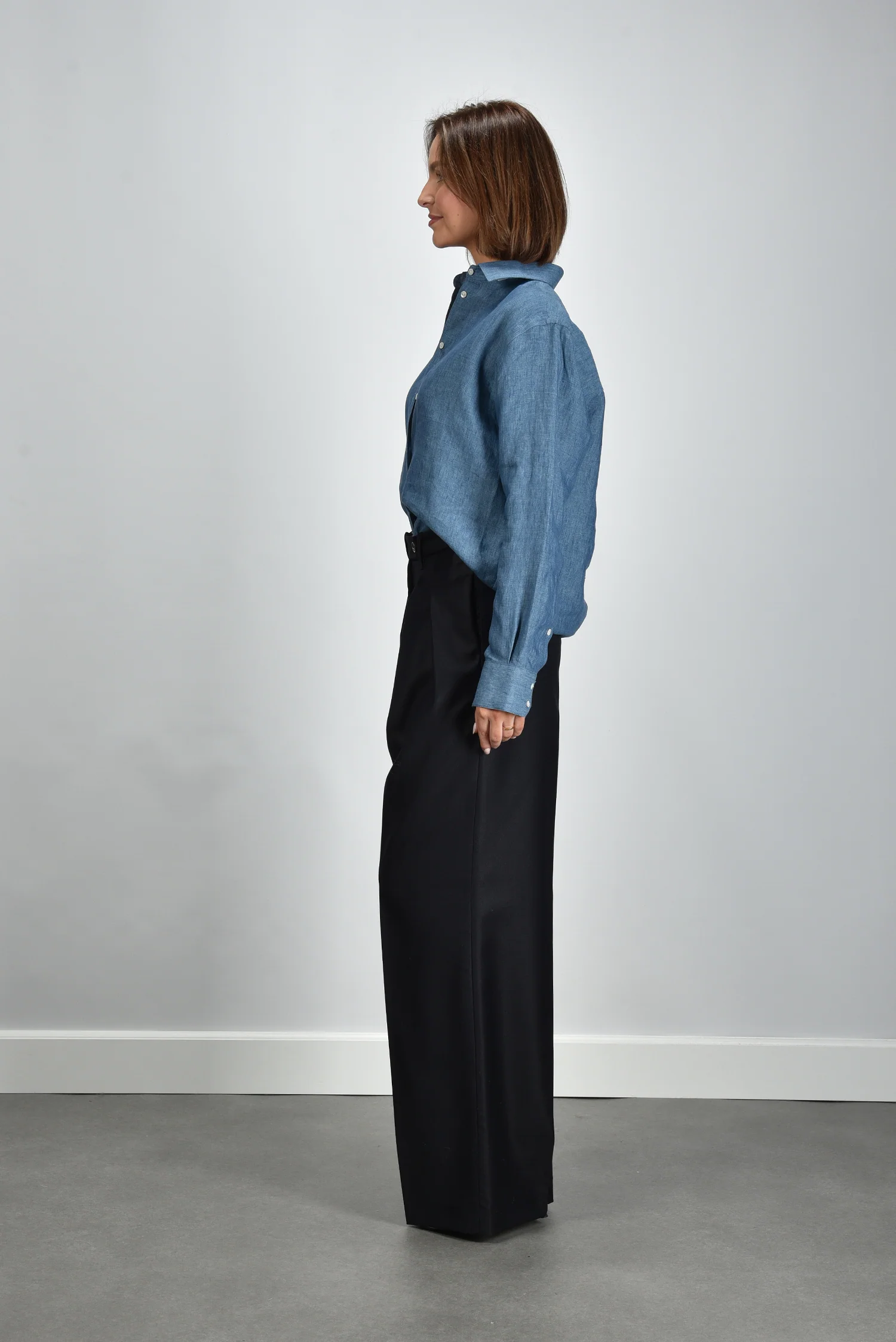 RÓHE blouse 418-19-069 ocean blue - Afbeelding 8