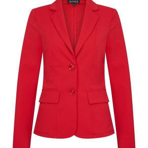 Mi Piace – Blazer Kort Travelstof – Red