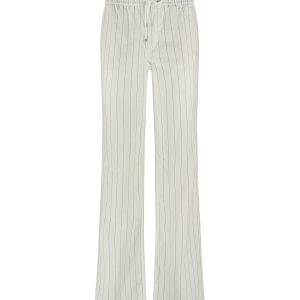 Red Button – Colette cotton linnen stripe L33 – Dark Sand