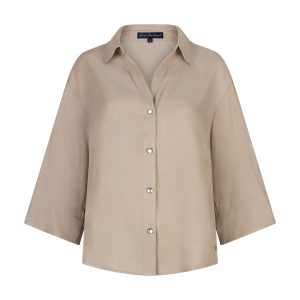 Red Button – Amalia Blouse Shine – Pebble