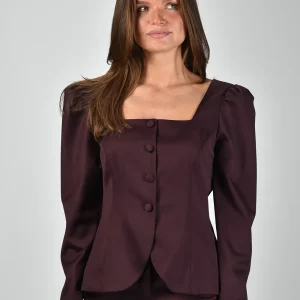 Sage & Ivy top Rita burgundy