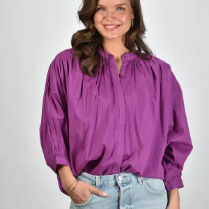 Sea Me Happy blouse Balloon beetroot