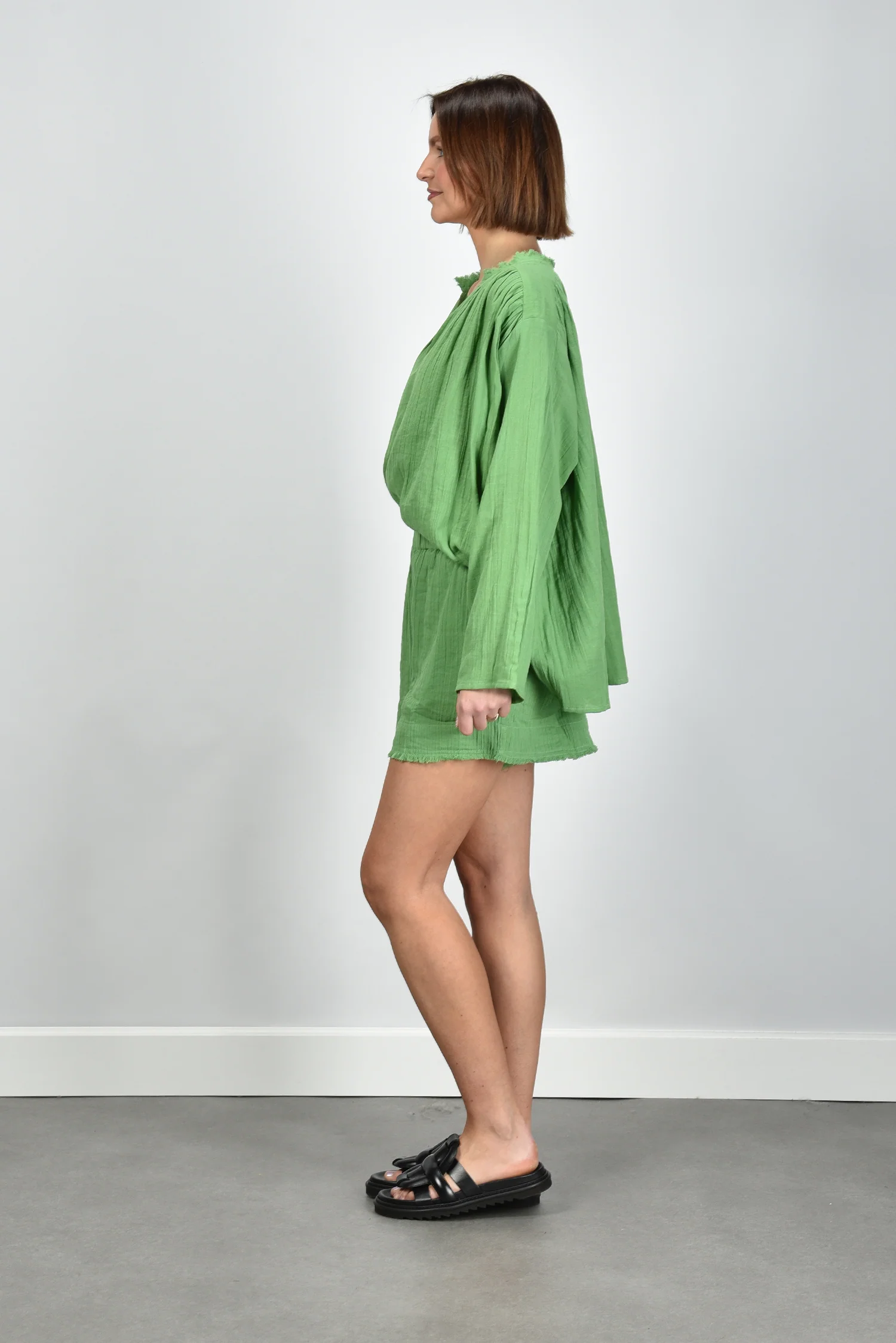 Sea Me Happy short Moby Wrinkled Cotton matcha - Afbeelding 9