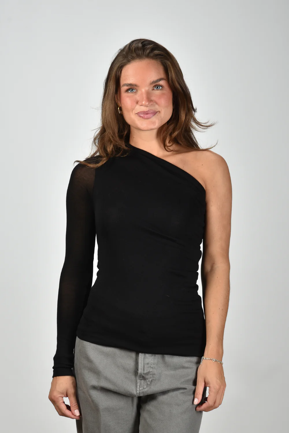 Sea Me Happy top Rocco One Sleeve Soft Touch black - Afbeelding 9