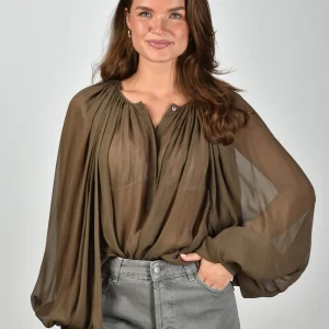 Semicouture blouse S5WU05-T03-2 pecan