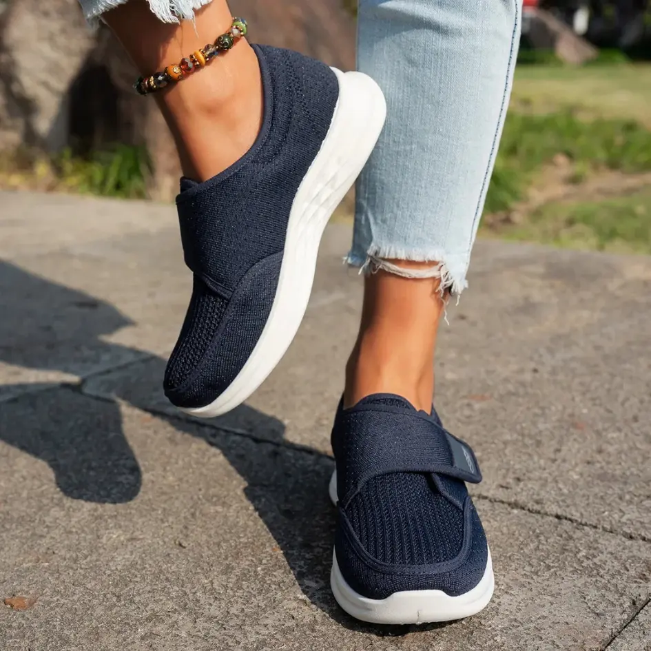 Sola Diabetes Schoenen Dames – Orthopedische Brede Klittenbandschoenen - Afbeelding 5