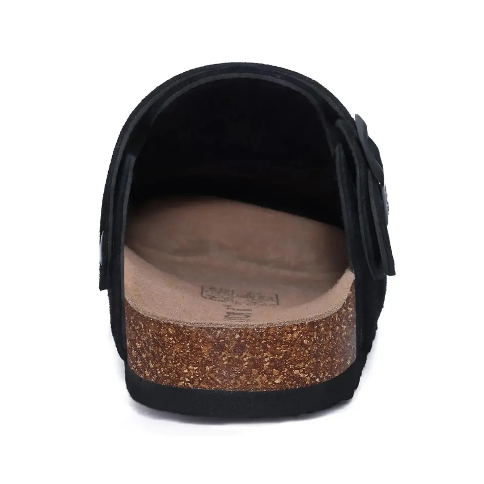 Soren Suède Sandalen Dichte Neus met Kurk Voetbed en Verstelbare Band - Afbeelding 3