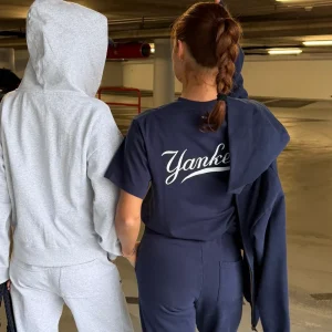 Sporty & Rich t-shirt Yankees Curve TO043610300BL106 dark navy