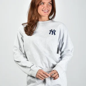 Sporty & Rich trui Heritage Yankees Serif ST071610300GY03 heather gray