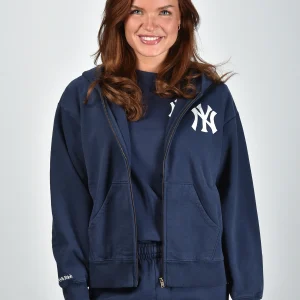 Sporty & Rich trui Heritage Yankees Serif Zip ST088610300BL106 dark navy