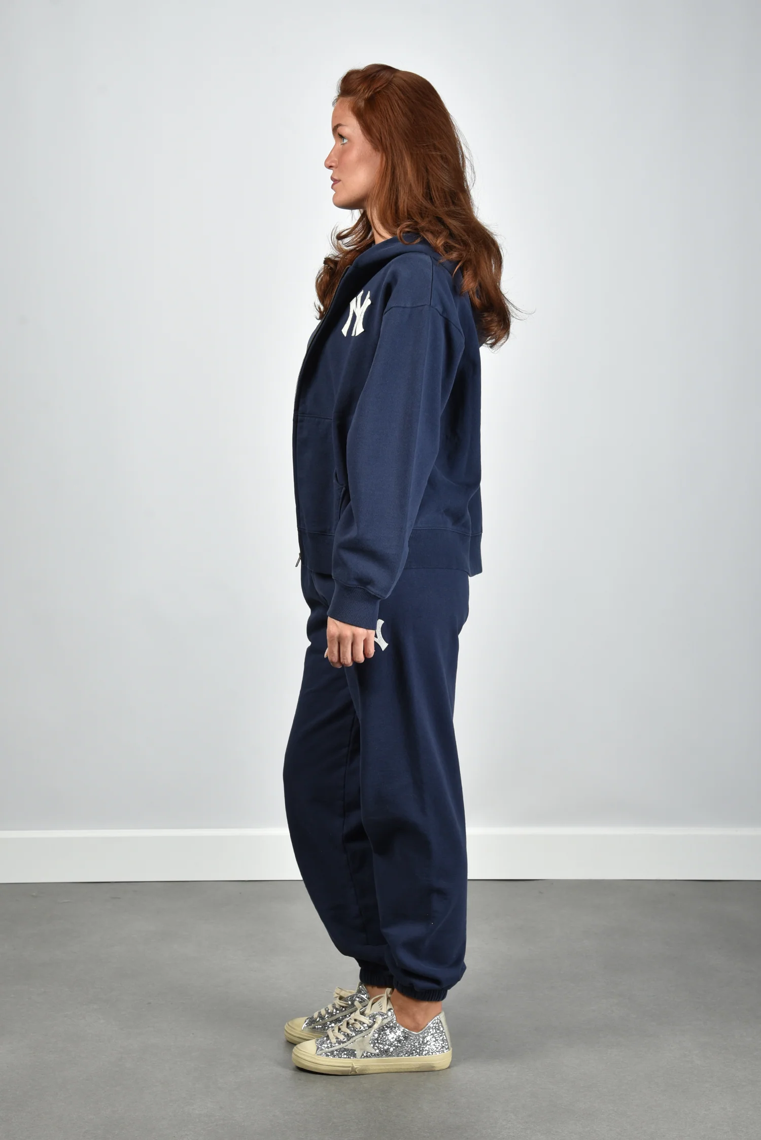 Sporty & Rich trui Heritage Yankees Serif Zip ST088610300BL106 dark navy - Afbeelding 6