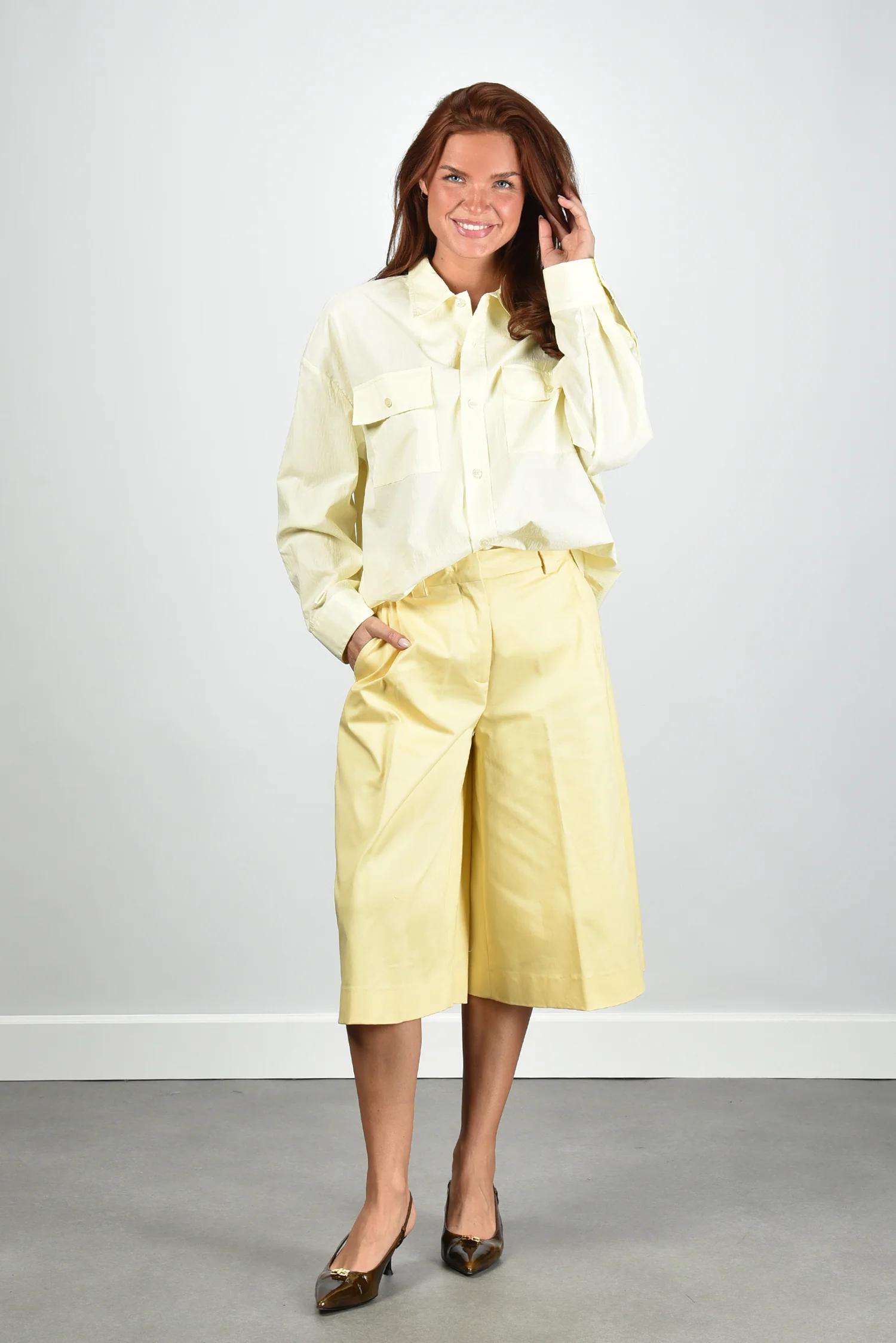 The Latest blouse Daria TLW04010T0165ABTP light yellow - Afbeelding 3