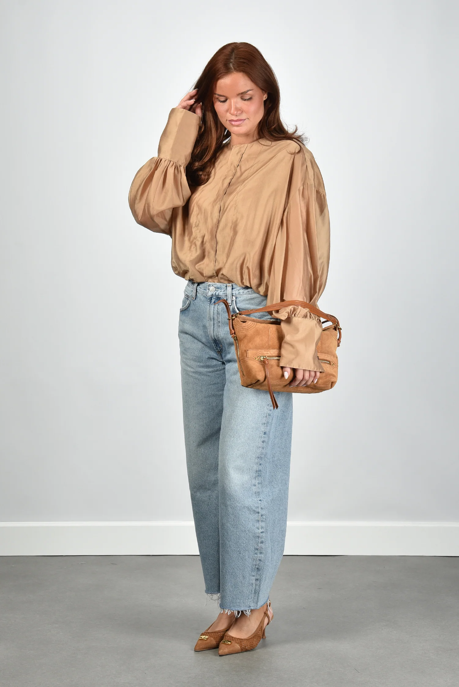 The Latest blouse Diana TLW04007T0161ABTP nude - Afbeelding 4