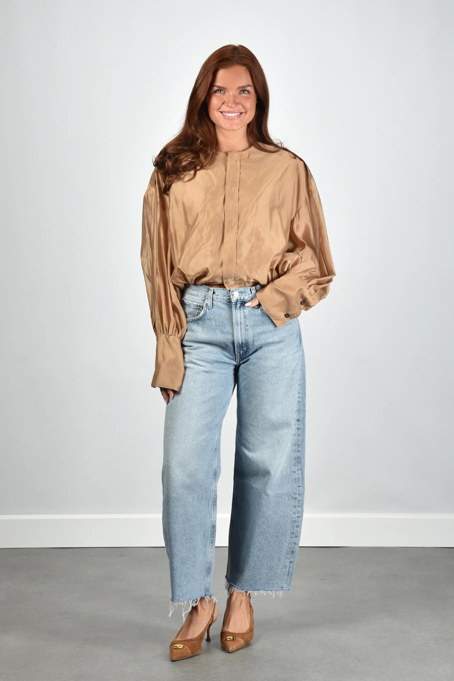 The Latest blouse Diana TLW04007T0161ABTP nude - Afbeelding 5