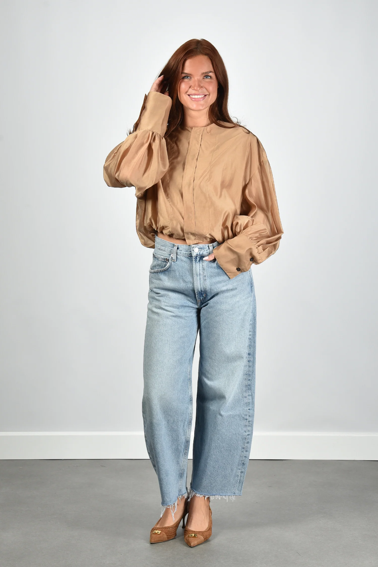 The Latest blouse Diana TLW04007T0161ABTP nude - Afbeelding 6