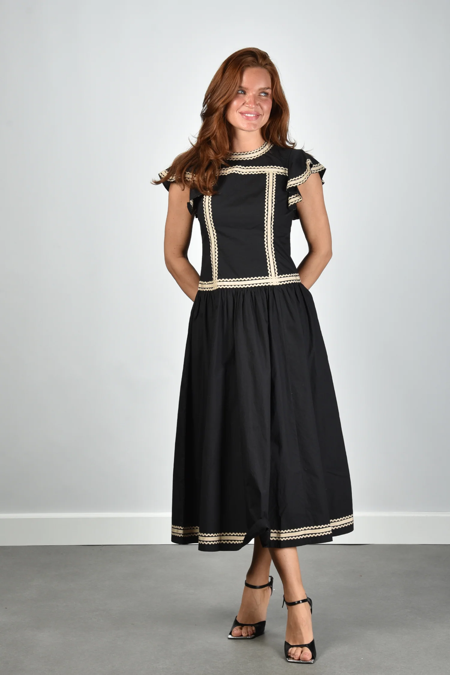 Ulla Johnson jurk PS260108 noir - Afbeelding 3