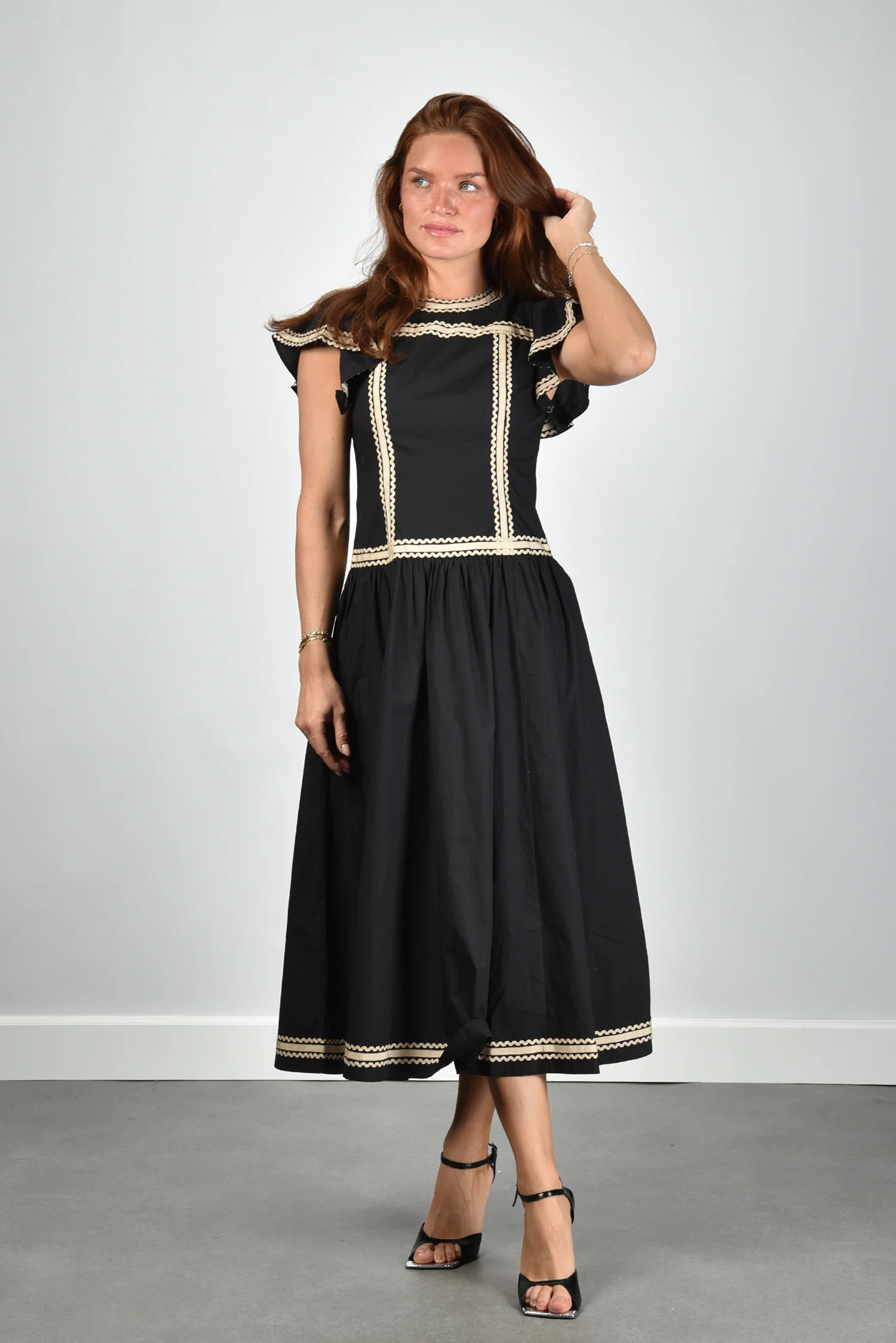 Ulla Johnson jurk PS260108 noir - Afbeelding 4