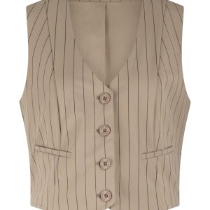 Lady Day – Vivienne Gilet – Kaitlyn stripe