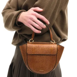 Wandler crossbody Hortensia Piccola 000168-1776 tabacco lizzard