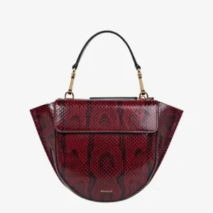 Wandler crossbody Hortensia Mini 000025-2049 bordeaux croco