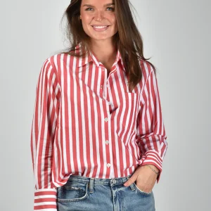 Xirena blouse Monroe X5TNS047 scarlet stripe
