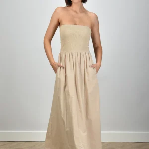 Xirena jurk Finnian X4CTP003 parchment