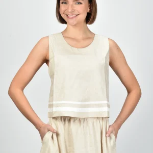 Xirena top Leni X5MRL049 winds linen