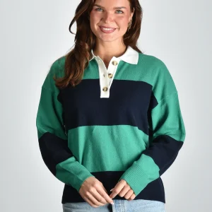 Xirena trui Braxton X9WSS045 navy stripe