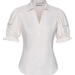 Kimara – Janine Travel Blouse 2 – Silver White