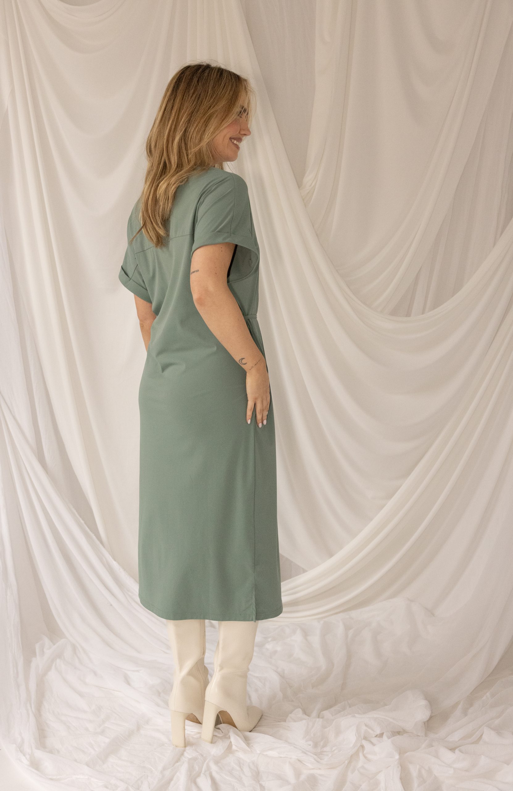 Kimara – Merlijn Travel Dress – Green Bay - Afbeelding 8