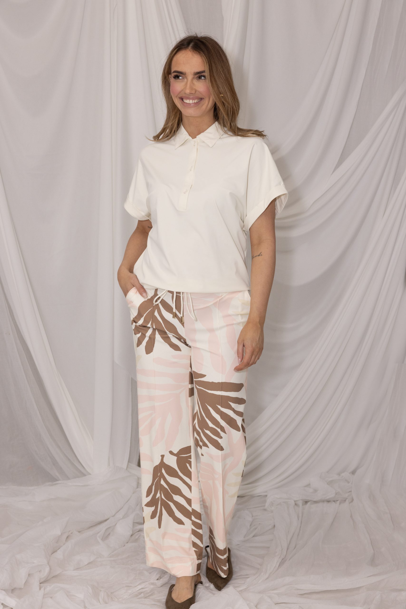 Kimara – Mara Pants 2 – Leaf Me Here Powder Pink - Afbeelding 6