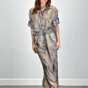 Zimmermann broek Wanderlust Relaxed 5580PRS262 tapestry blue multi