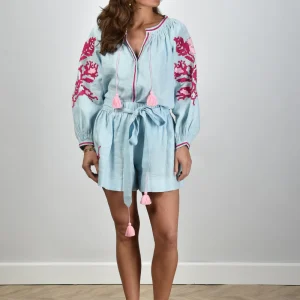 Sage & Ivy short Rosa baby blue/pink