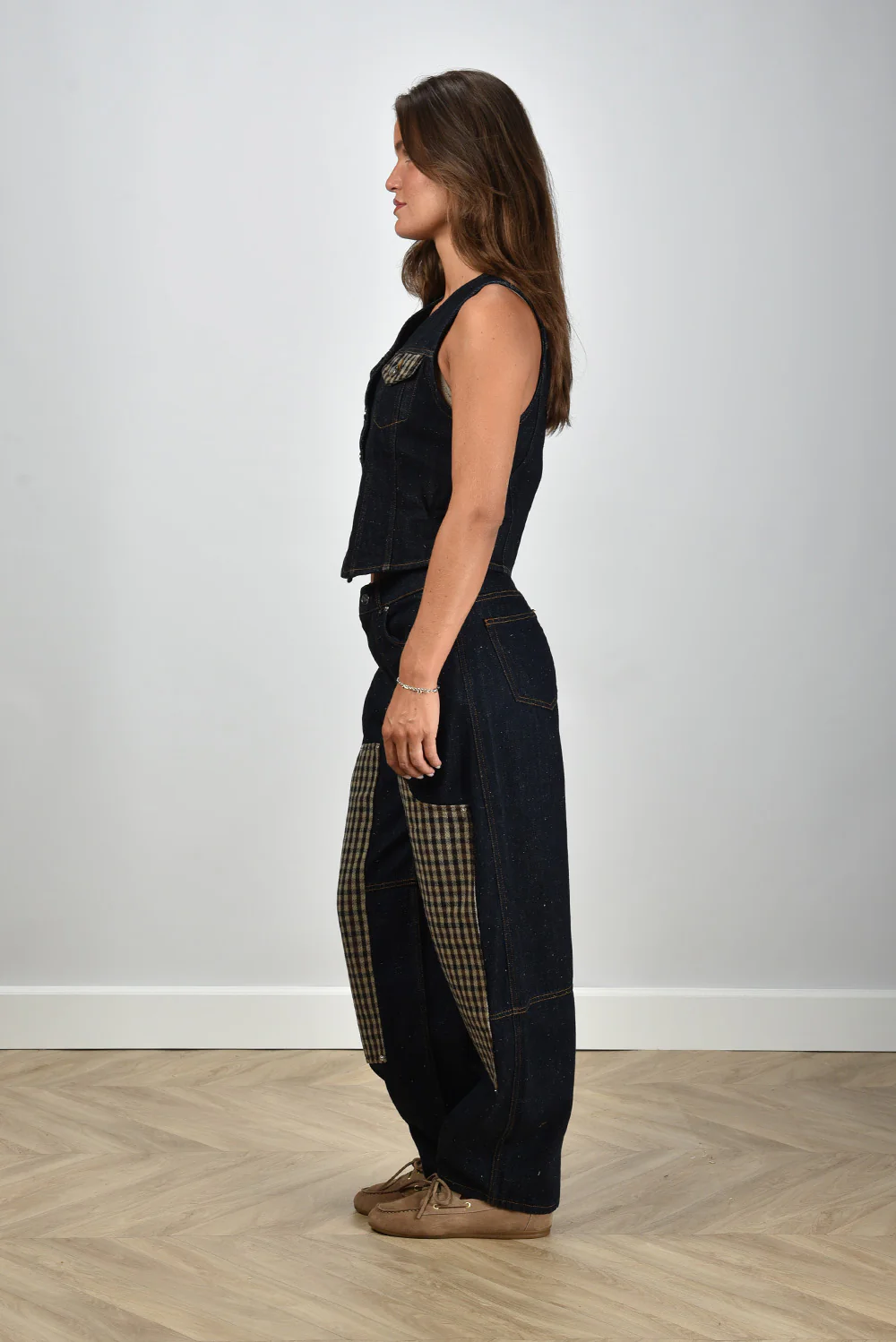 Ganni gilet J1764 dark blue stone - Afbeelding 5