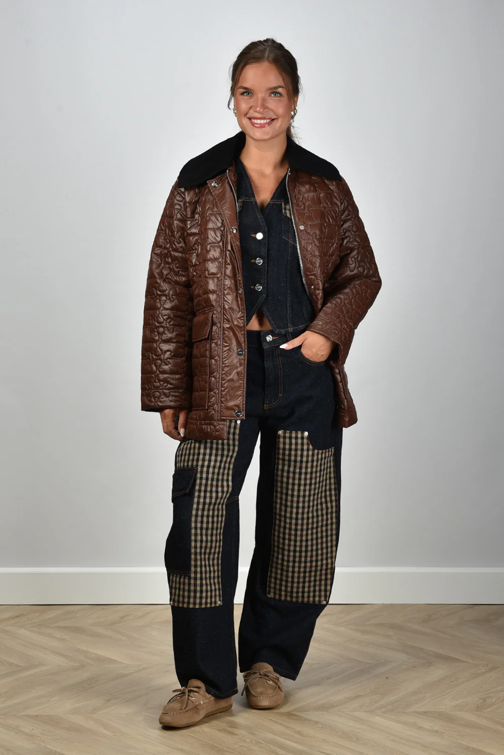 Ganni gilet J1764 dark blue stone - Afbeelding 8