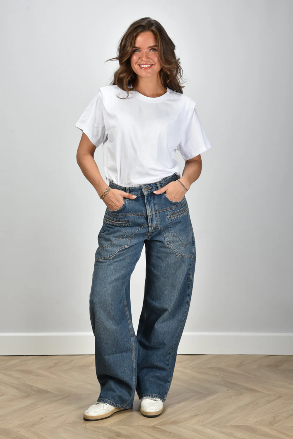 Isabel Marant t-shirt Zelitos TS0041FA-A1N41I white - Afbeelding 3