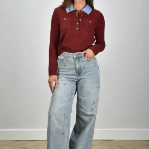 Self Portrait jeans AW25-828PA-BL blue