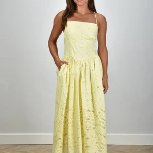 Self Portrait jurk PF25-120M-Y yellow