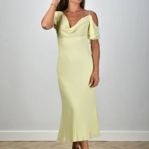 Self Portrait jurk PF25-070M-Y yellow