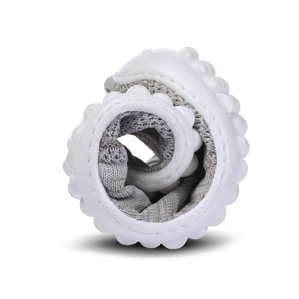 Beat zilvergrijs met witte zool - Afbeelding 3