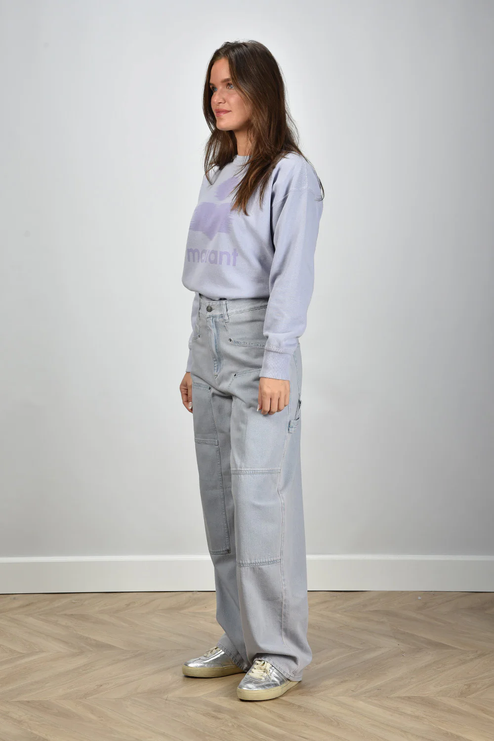 Marant Etoile jeans Ophra PA0502FA-C1H05E light blue - Afbeelding 4