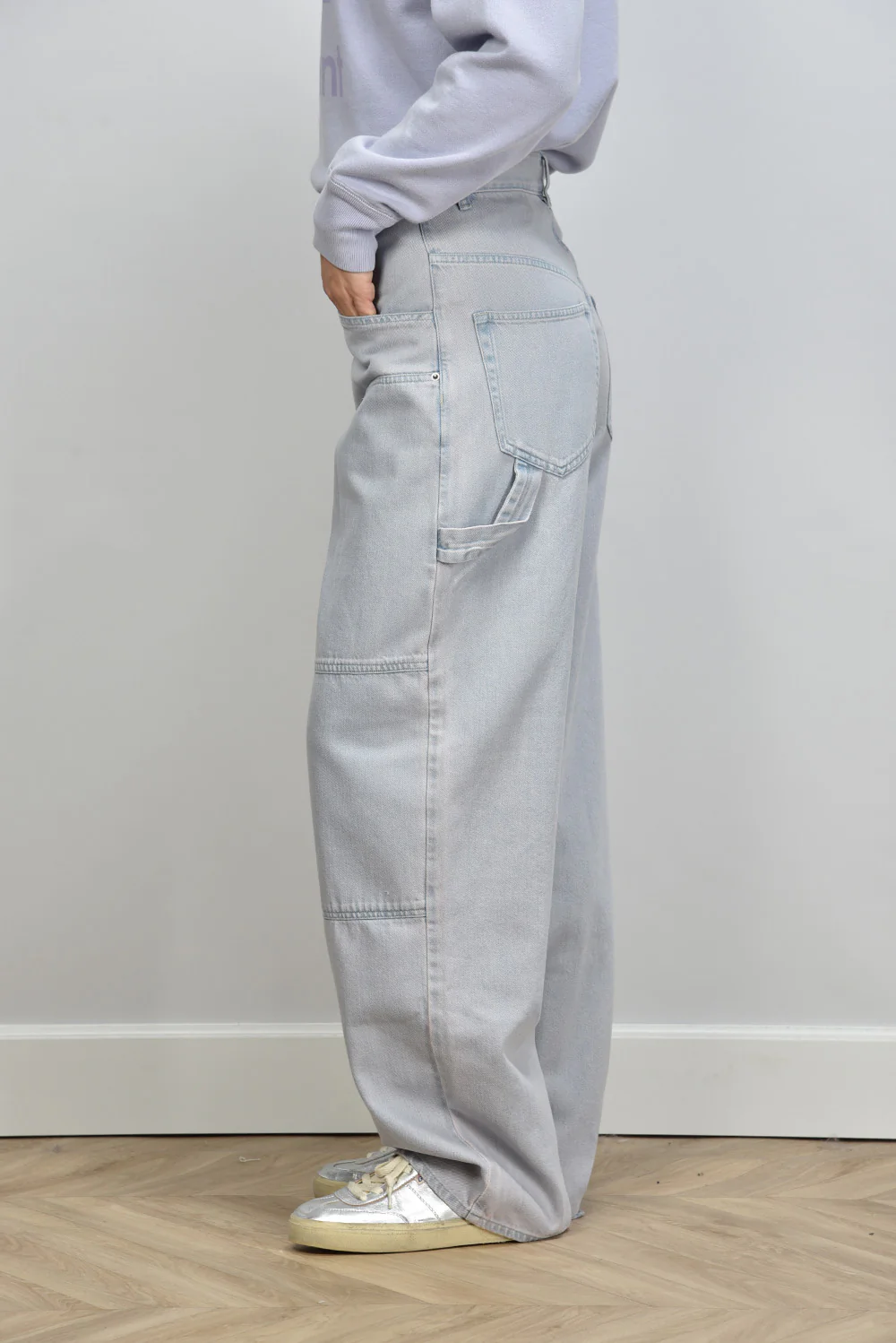 Marant Etoile jeans Ophra PA0502FA-C1H05E light blue - Afbeelding 7