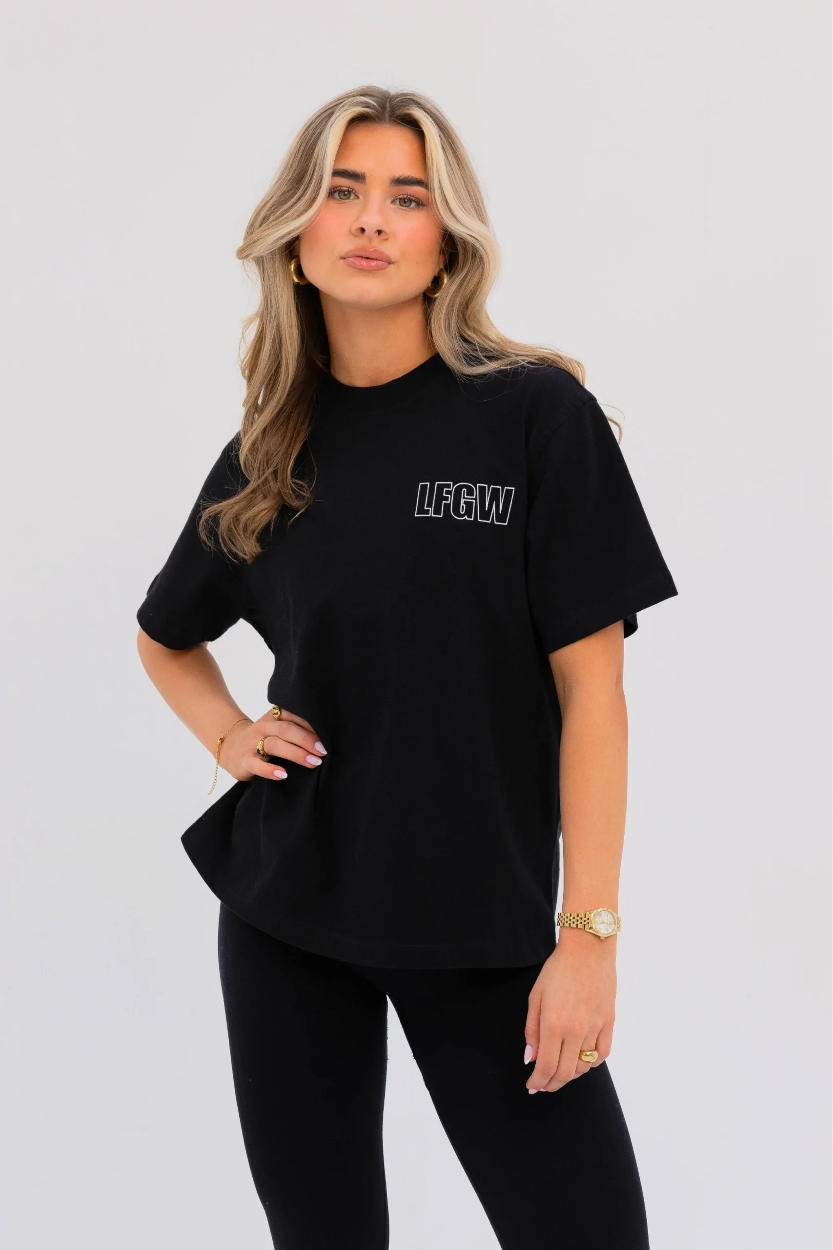 Nala Oversized Tee Black - Afbeelding 2