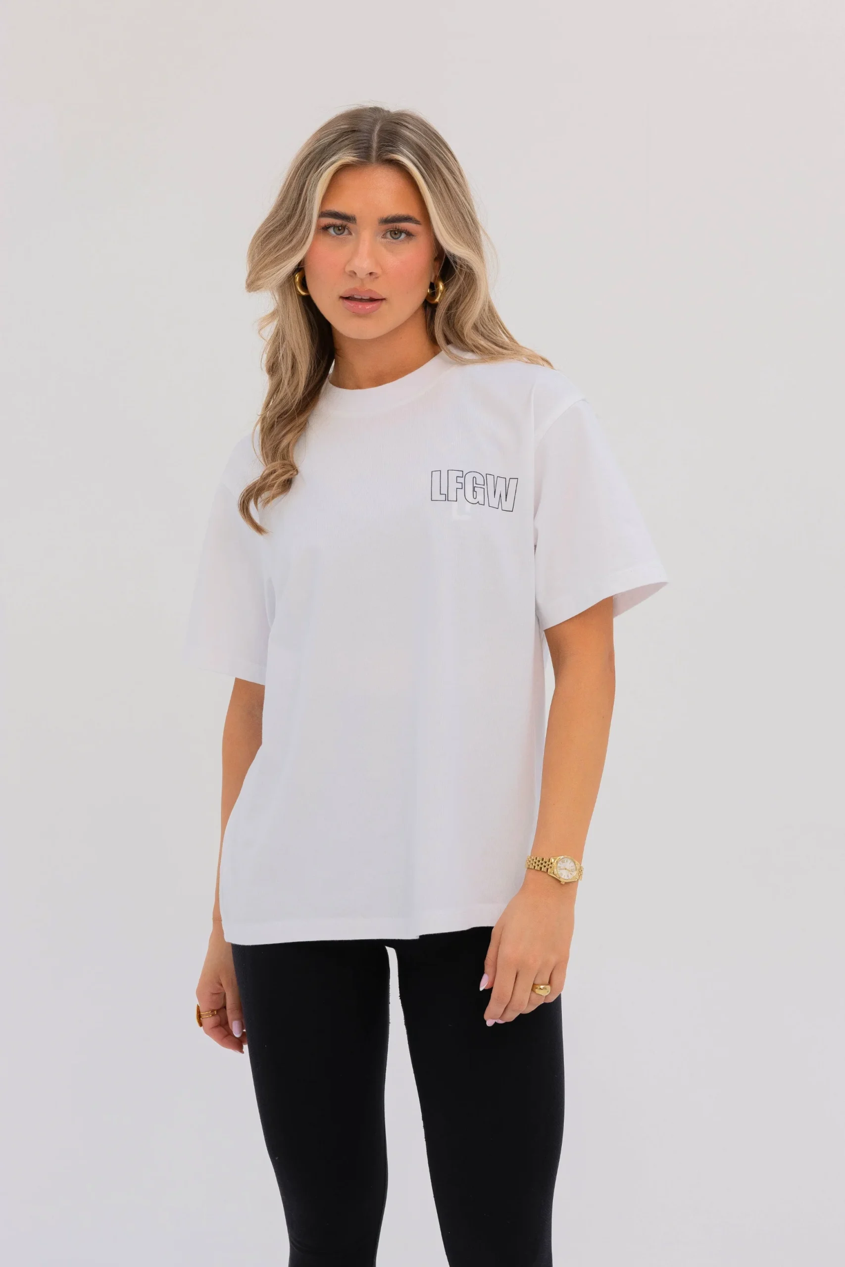 Nala Oversized Tee Optical White - Afbeelding 2