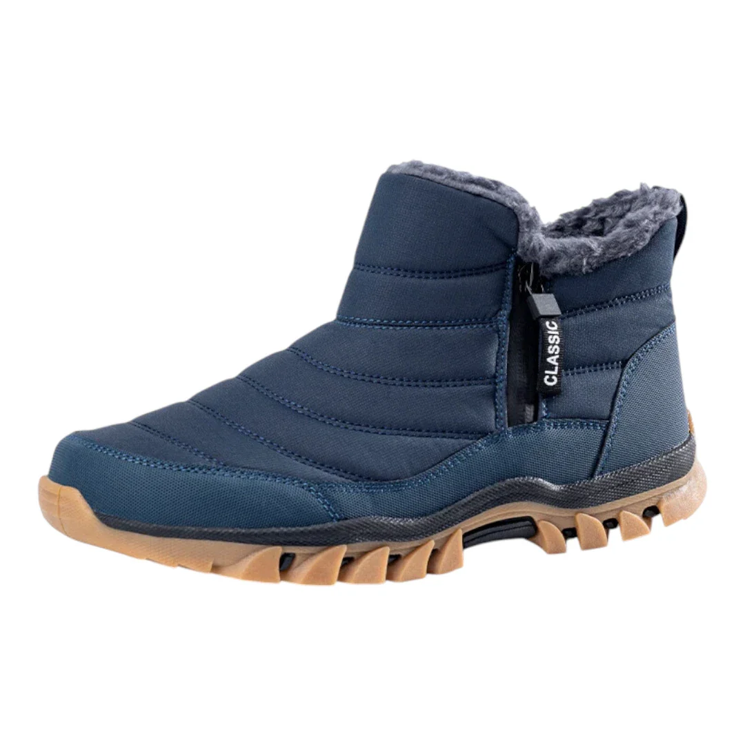 Arv Heren Snowboots met Rits – Waterdichte Schoenen met Fleece Voering - Afbeelding 4