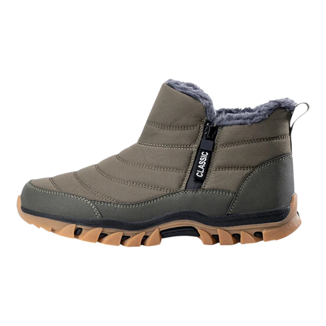 Arv Heren Snowboots met Rits – Waterdichte Schoenen met Fleece Voering - Afbeelding 8