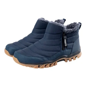 Arv Heren Snowboots met Rits – Waterdichte Schoenen met Fleece Voering
